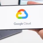 Google Cloud on a phone screen